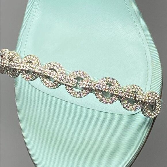 Aquazzura Love Link 105mm Embellished Sandals size 41 - Picture 12 of 16